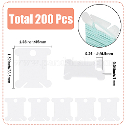 200Pcs PVC Plastic Thread Winding Boards&nbsp;TOOL-SC0001-83A