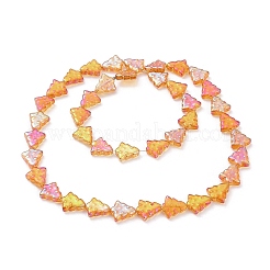 Transparent Electroplate Glass Bead Strands&nbsp;EGLA-C002-FR03