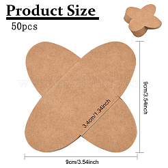 Cross Kraft Paper Chocolate Spacer&nbsp;AJEW-YW0001-49A