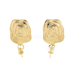 Brass Stud Earring Findings&nbsp;KK-I663-07G