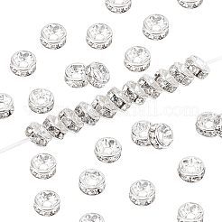 Brass Rhinestone Spacer Beads&nbsp;RB-NB0001-10