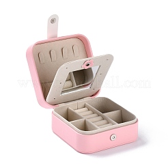 PU Imitation Leather Jewelry Organizer Box&nbsp;CON-P016-A01
