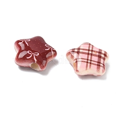 Printed Opaque Acrylic Beads&nbsp;OACR-I027-02