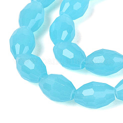 Imitation Jade Glass Beads Strands&nbsp;GLAA-N071-01A-B04
