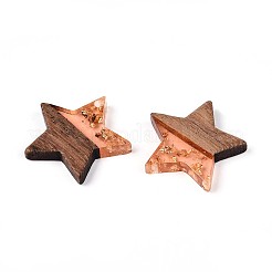 Resin & Walnut Wood Pendants&nbsp;RESI-T057-38B