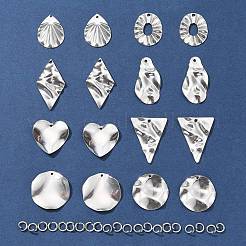 16Pcs 8 Style 201 Stainless Steel Pendants&nbsp;DIY-FS0005-37P