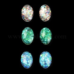 Resin Imitation Opal Cabochons&nbsp;RESI-H148-06