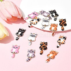 14Pcs 7 Colors Alloy Enamel Pendants&nbsp;FIND-FS0002-99
