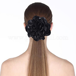 Polyester Flower Brooches&nbsp;JEWB-WH0021-54A