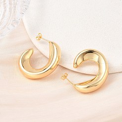 Brass Stud Earrings&nbsp;KK-CBAD851-06G
