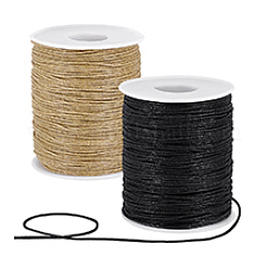 2 Rolls 2 Colors Waxed Cotton Cords&nbsp;YC-PH0001-52F