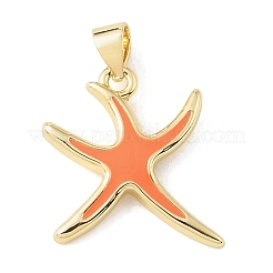 Brass Enamel Pendants&nbsp;KK-CBA6938-16G