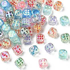 UV Plating Transparent Acrylic Beads&nbsp;MACR-CJC0004-32-1