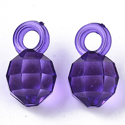 Transparent AS Plastic Pendants&nbsp;TACR-T019-002