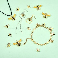 20Pcs 4 Style Alloy Rhinestone Pendants&nbsp;JX163A
