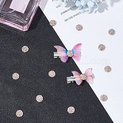 50Pcs Alloy Glass Crystal Rhinestone Cabochons&nbsp;PALLOY-AR0001-14G