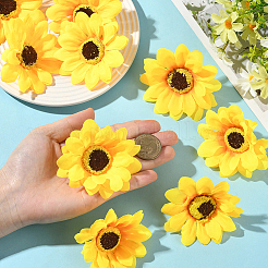 30Pcs Cloth Artificial Sunflower&nbsp;DIY-SP0005-97