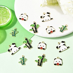20Pcs 4 Styles Alloy Enamel Pendants&nbsp;ENAM-YW0008-08