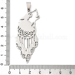 201 Stainless Steel Big Pendants&nbsp;STAS-Q341-23P