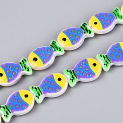 Dyed & Heated Glass Enamel Beads&nbsp;GLAA-T023-45M