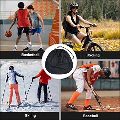 Rectangle Polyester Velveteen Cloth Dustproof Drawstring Bags for Helmets&nbsp;ABAG-WH20023-002B