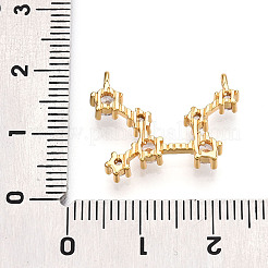 Brass Micro Pave Cubic Zirconia Pendants&nbsp;KK-N261-120G-G