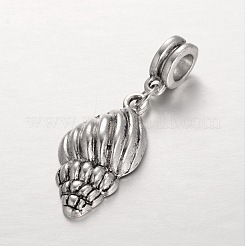 Mixed Ocean Theme Tibetan Style Alloy Large Hole European Dangle Charms&nbsp;X-PALLOY-JF00046
