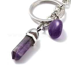 Natural & Synthetic Mixed Gemstone Keychain&nbsp;KEYC-M022-05