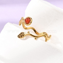 304 Stainless Steel Cuff Open Rings for Women&nbsp;GG-CBA7994-03G