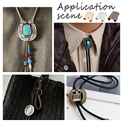 6Pcs 3 Colors Zinc Alloy Bolo Tie Slider Clasps&nbsp;FIND-PH0023-92B