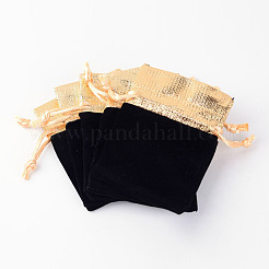 Rectangle Velvet Jewelry Bag&nbsp;X-TP-R001-7x9-01