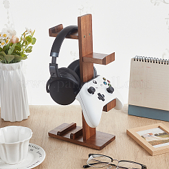 Wood Headset Holder Stands&nbsp;ODIS-WH0038-210