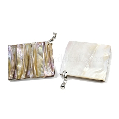 Natural Freshwater Shell Big Pendants&nbsp;SSHEL-B003-05P-01
