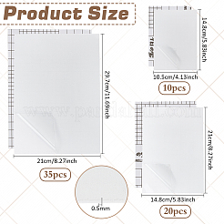 3 Styles PET Plastic Lamination Sheets&nbsp;FIND-WH0152-712