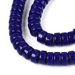 Opaque Solid Color Glass Beads Strands&nbsp;X-GLAA-N026-3x6mm-09