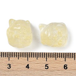Transparent Spray Paint Glass Beads&nbsp;GLAA-H035-01G