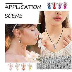 Angel Acrylic Imitation Pearl Pendants&nbsp;PALLOY-TAC0047