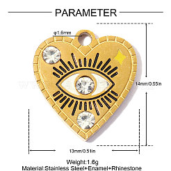 304 Stainless Steel with Enamel Charms&nbsp;SA-OY001-93G