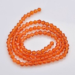 Faceted Bicone Glass Beads Strands&nbsp;EGLA-P017-4mm-06