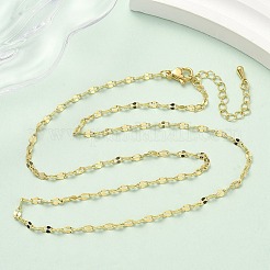 2.5MM Brass Dapped Chain Necklaces&nbsp;NJEW-P339-02A-G