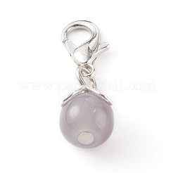 Imitation Jade Glass Pendants&nbsp;HJEW-JM00461