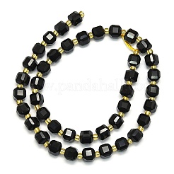 Natural Dyed & Heated Black Onyx Beads Strand&nbsp;G-I376-D54-01
