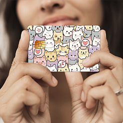 Plastic Waterproof Card Stickers&nbsp;STIC-WH0032-001