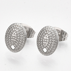 Non-Tarnish 304 Stainless Steel Stud Earring Findings&nbsp;STAS-S079-74B