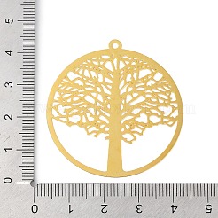 Brass Etched Metal Embellishments Pendants&nbsp;KK-Z058-03G
