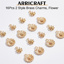 16Pcs 2 Style Brass Charms&nbsp;KK-AR0002-43