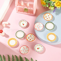 10Pcs 5 Colors Resin Dollhouse Dish&nbsp;AJEW-TA0003-39