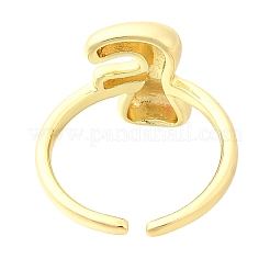 Rack Plating Brass Open Cuff Rings&nbsp;RJEW-S394-01G-F