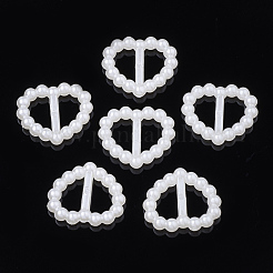 ABS Plastic Imitation Pearl Bead Buckles&nbsp;OACR-S020-35