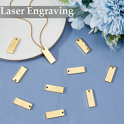 10Pcs 304 Stainless Steel Pendants&nbsp;STAS-BBC0010-34